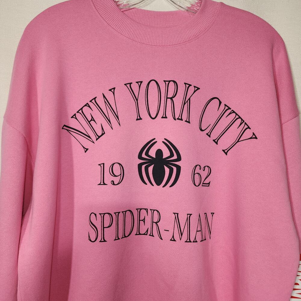 New york Spider-Man sweatshirt women's XS NWT - Picture 3 of 7